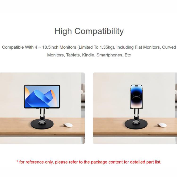 WAVESHARE Portable Monitor Adjustable Stand, Compatible with 4-18.5 inch Monitors, 4-18.5 inch Monitors