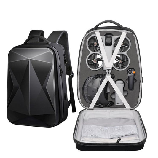 For DJI Avata 360 Hard Shell Backpack Waterproof Carrying Case For N3 Goggles/RC 2 Controller With 17-Inch Laptop Compartment