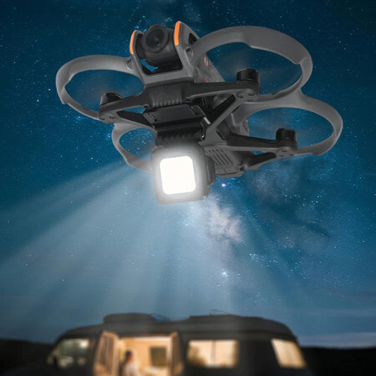 For DJI Avata 2 Night Flight Light Rechargeable LED Fill Light with 3 Light Modes, 180-degree Adjustable Angle Searchlight