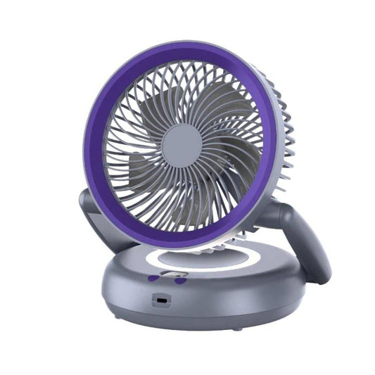 Foldable Air Circulator Fan With Battery Indicator Household Desktop & Wall-Mounted Fan With LED Light