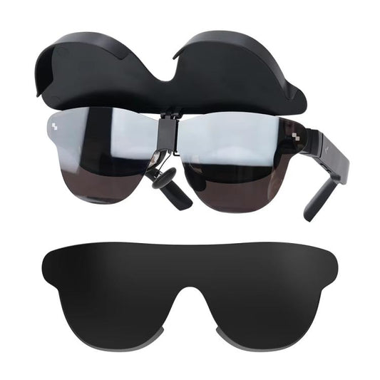 Flip-up Light Shield for RayNeo Air 3s/Air 3s Pro/Air 4/Air 4 Pro Ultra-Light  AR Glasses Privacy Cover, A
