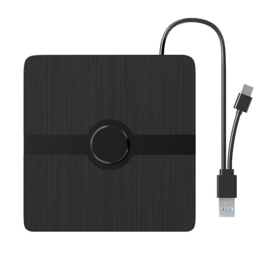 External DVD CD Writer Drive USB 3.0 & Type-C Portable Optical Disc Drive, USB 3.0 & Type-C Drive