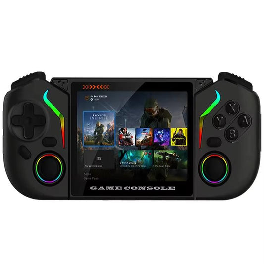 X95 Pro Android 9.0 Handheld Game Console, 3.5 Inch IPS Screen Retro Game Player Support WiFi Video Player with RGB Joystick, 64G, 128G
