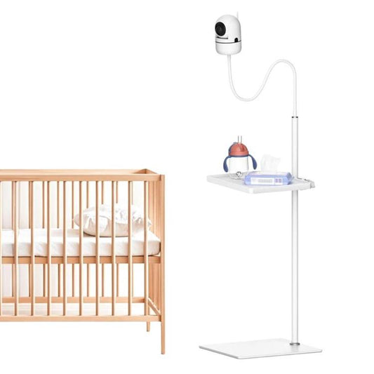 JJ-9376-W-0 For HelloBaby / VTech / Infant Optics Adjustable Baby Monitor Bracket With Storage Tray