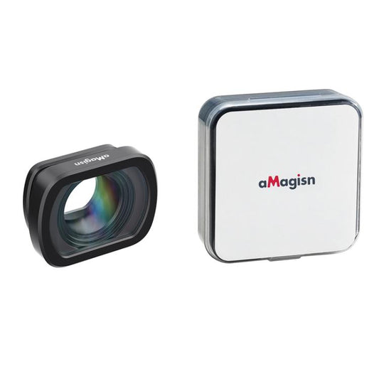 For DJI Osmo Pocket 4/3 Magnetic Optical Glass Lens Filter with Aluminum Alloy Frame, aMagisn Macro Lens 10X, aMagisn Wide Angle Lens 0.72X