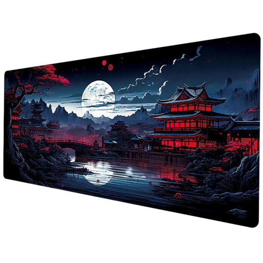 Stain-Resistant Ancient Landscape Mouse Pad, E-Sports Gaming Keyboard Desk Mat, 30 x 60 x 0.2cm, 30 x 60 x 0.3cm, 30 x 70 x 0.2cm, 30 x 70 x 0.3cm