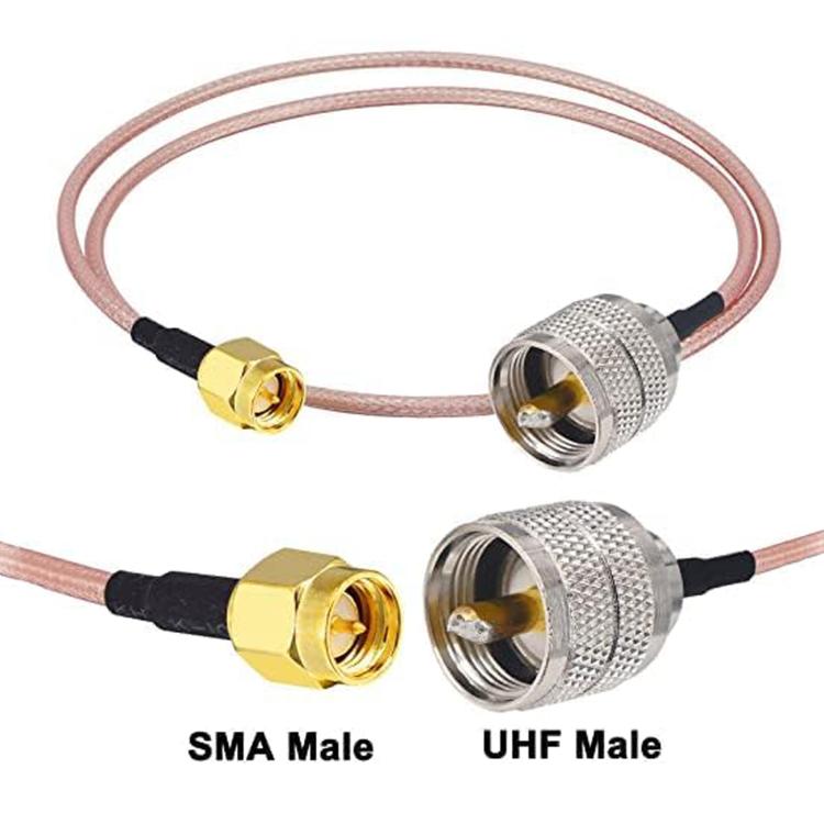 SMA Male To PL259 UHF Male RG316 RF Connection Cable, 0.1m, 0.15m, 0.3m, 1m, 2m, 3m, 5m
