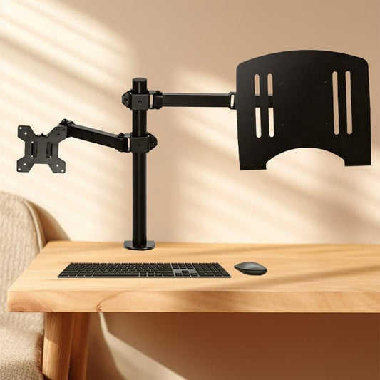 10-32 Inch Desktop Monitor Cantilever Lifting And Rotating Tray Stand, ZX-MT025S