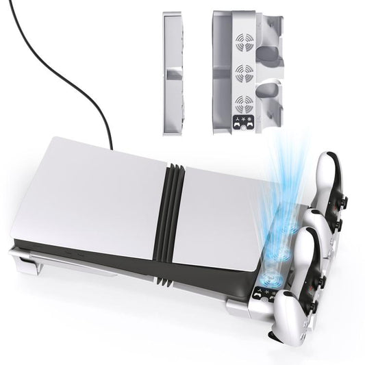 STARTRC GAMES Cooling Stand Multi-Functional Game Controller Charging Rack Horizontal Mounting Accessory, For PS5 Pro / Slim