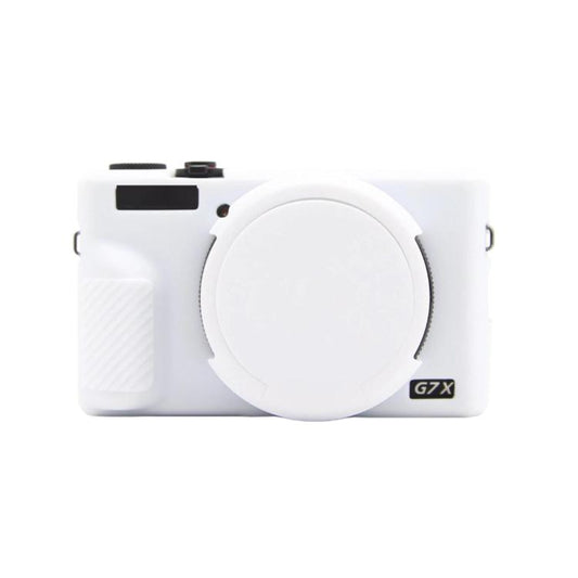 For Canon PowerShot G7 X Mark III Silicone Protective Case With Lens Cover