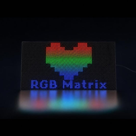 Waveshare 34431 RGB Full-color LED Matrix Panel, 4mm Pitch, 80×40 Pixels, Adjustable Brightness, 34431