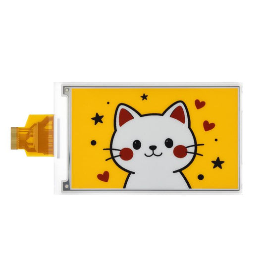 Waveshare 4.26inch E-Paper Display 800 × 480 Resolution Red/Yellow/Black/White, The Raw Display Only, With Driver Board