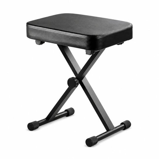 Foldable Portable Height-Adjustable Single X-Shaped Piano Stool