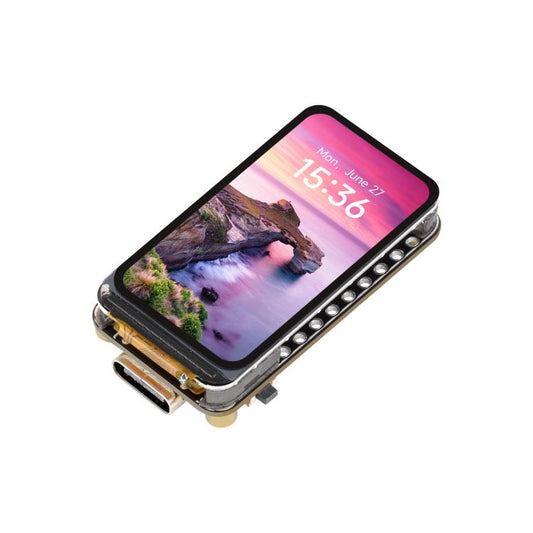 Waveshare ESP32-C5 1.47inch 262K Color LCD Display Development Board Supports Wi-Fi 6 And Bluetooth 5, Without Headers, With Pre-soldered Headers