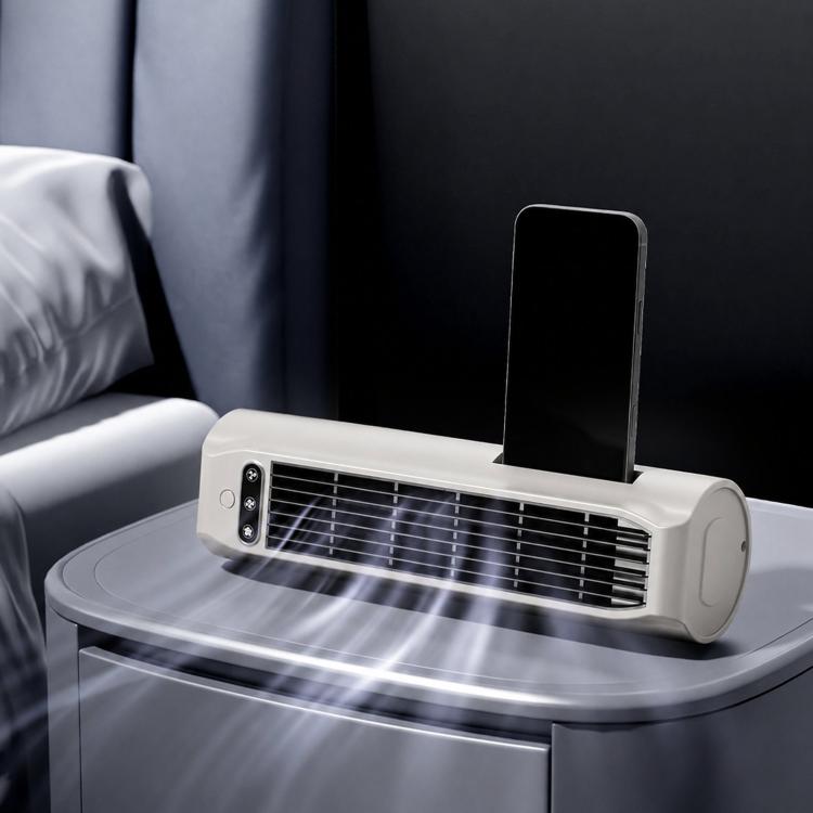E7 Digital Display Desktop Tower Fan For Home Punch-Free Wall Mount & Table Fan With Phone Holder