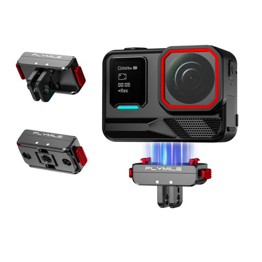 For Insta360 Ace Pro 2 / X5 Flymile Locking Extension Adapter Magnetic Quick Release Base