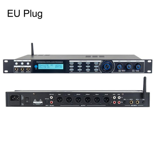 AP800 Professional Digital Audio Processor KTV Pre-Effector With Anti-Howling DSP Reverb For Stage Mic, EU Plug, US Plug, UK Plug