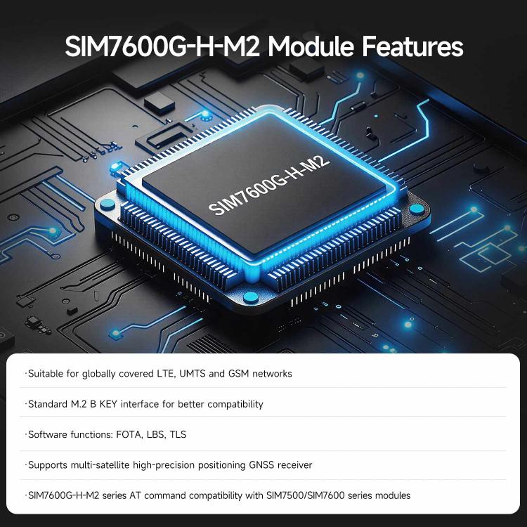Yahboom SIM7600G-H-M2 Global Band 4G LTE Cat4 Cellular Module, Module Only, with Dual Antennas, with Antennas & USB Expansion Board, Telemetry Kit