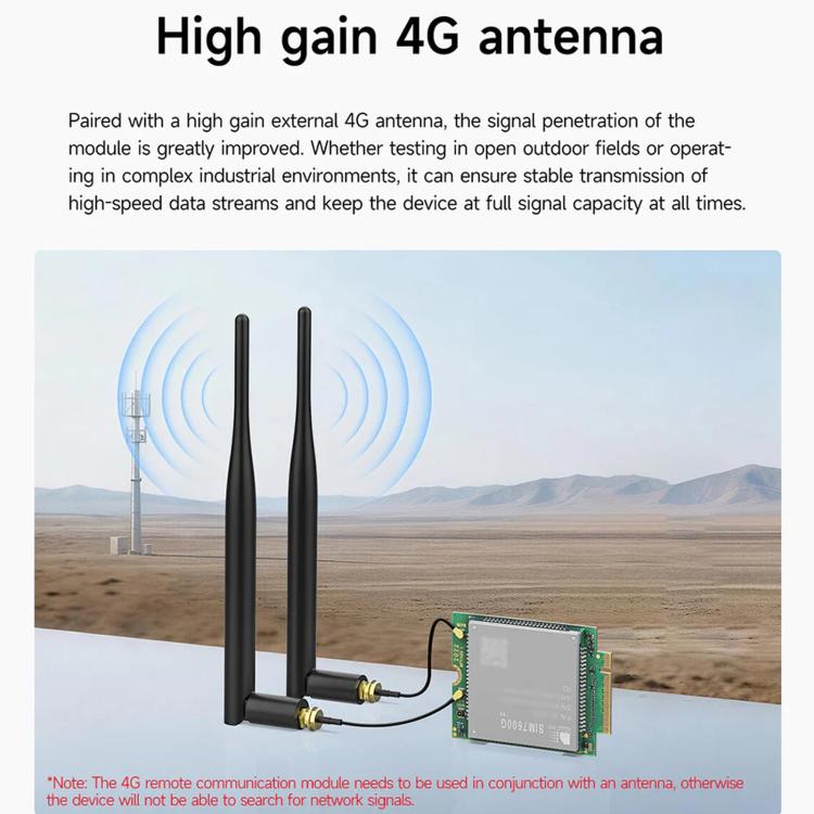 Yahboom SIM7600G-H-M2 Global Band 4G LTE Cat4 Cellular Module, Module Only, with Dual Antennas, with Antennas & USB Expansion Board, Telemetry Kit
