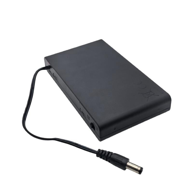 8 AA Battery Holder with Cover and ON/OFF Switch Flat 12V Battery Case with 5.5mm x 2.1mm DC Male Plug, 8 AA 12V Flat