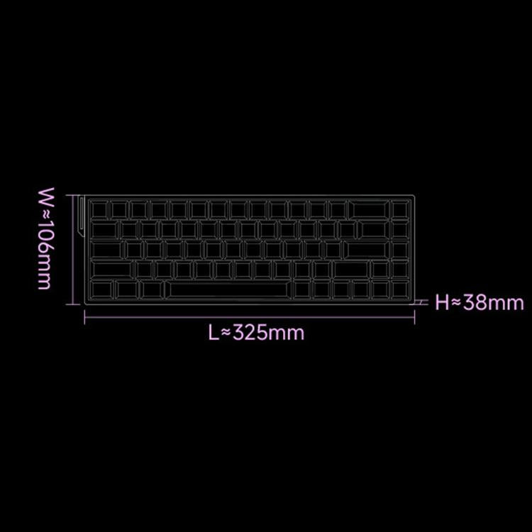 MONSGEEK Verve 68 ARGB 2-Layer Keycaps Magnetic Switch Keyboard E-Sports Gaming Mechanical Keyboard, Wired, 3-Mode