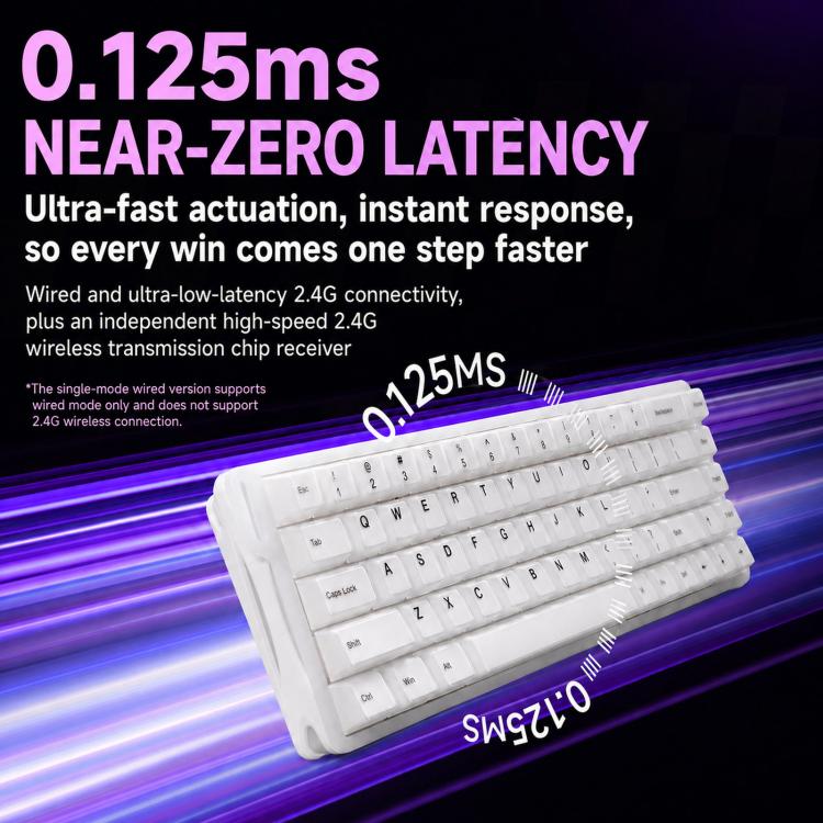 MONSGEEK Verve 68 ARGB 2-Layer Keycaps Magnetic Switch Keyboard E-Sports Gaming Mechanical Keyboard, Wired, 3-Mode