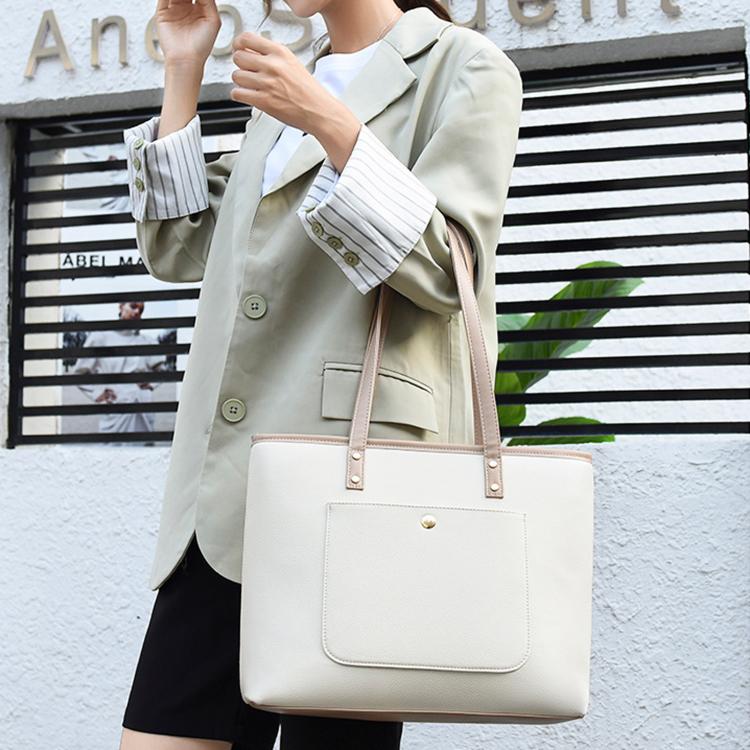 Women Laptop Tote Bag PU Leather Work Shoulder Bag, 13.3/14 inch, 15.6/16 inch