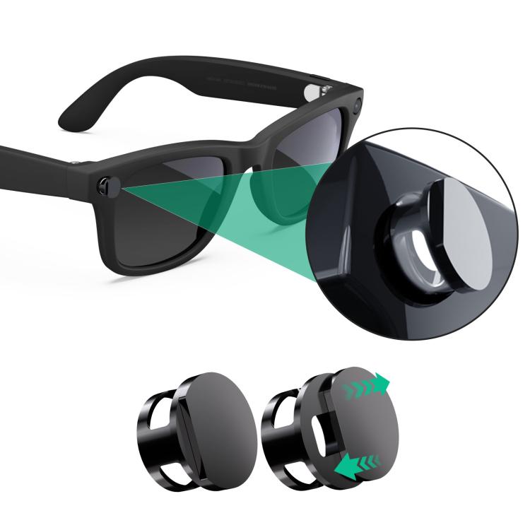 For Meta Ray-Ban Wayfarer / Skyler / Headliner 4pcs /Box Smart Glasses Privacy LED Light Cover Cap