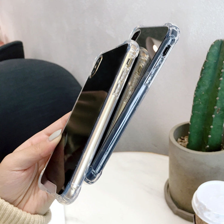 For iPhone XR Luxury Plating Mirror Acrylic TPU Case, For iPhone XR