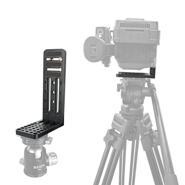 BXIN L130C Universal L-shaped Vertical Clapper SLR Tripod Hydraulic Pan/tilt Quick Release Plate Suitable For Shadow Stabilizer, BEXIN L130C