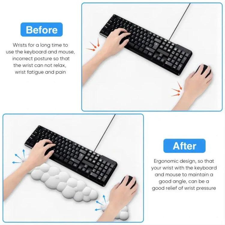 Cloud Wrist Rest Memory Foam Mouse Pad Office Desktop Wrist Brace