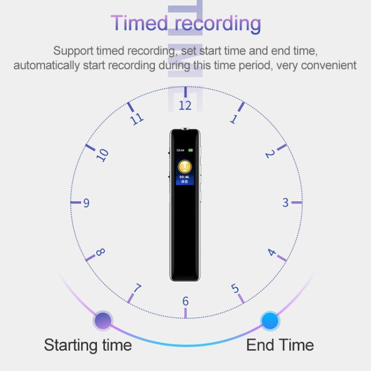 Q33 External Play MP3 Voice Control High Definition Noise Reduction Recording Pen, 8G, Support Password Protection & One-touch Recording, 8G