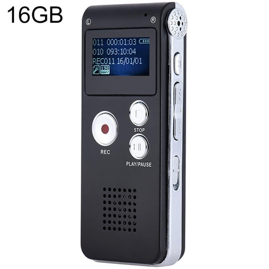 SK012 16GB Smart Noise Reduction HD Voice Recording Pen, Black 16GB