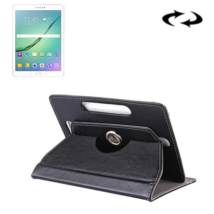 10 inch Tablets Leather Case Crazy Horse Texture 360 Degrees Rotation Protective Case Shell with Holder for Asus ZenPad 10 Z300C, Huawei MediaPad M2 10.0-A01W, Cube IWORK10, 10 inch Blue, 10 inch Magenta, 10 inch Purple, 10 inch Baby Blue, 10 inch Whit...