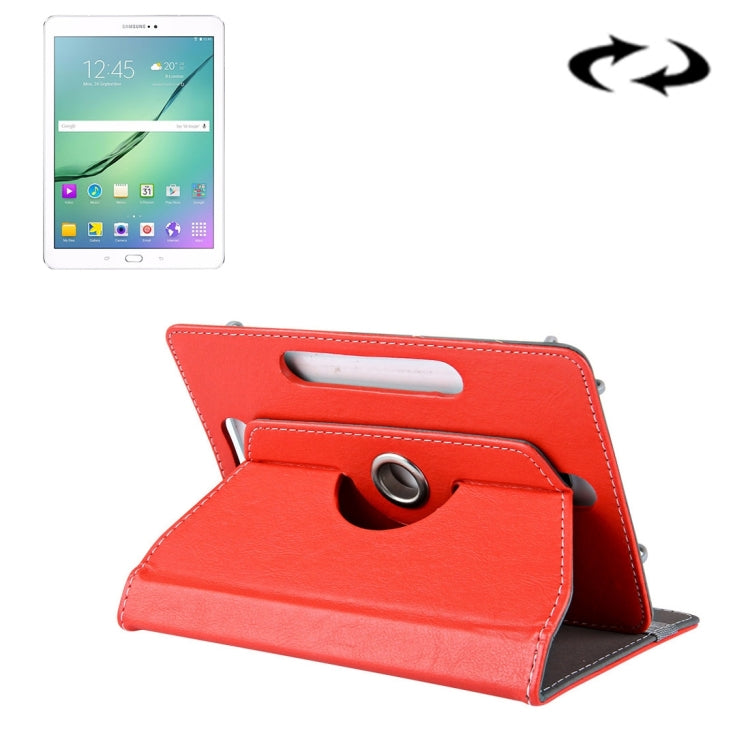 10 inch Tablets Leather Case Crazy Horse Texture 360 Degrees Rotation Protective Case Shell with Holder for Asus ZenPad 10 Z300C, Huawei MediaPad M2 10.0-A01W, Cube IWORK10, 10 inch Blue, 10 inch Magenta, 10 inch Purple, 10 inch Baby Blue, 10 inch Whit...