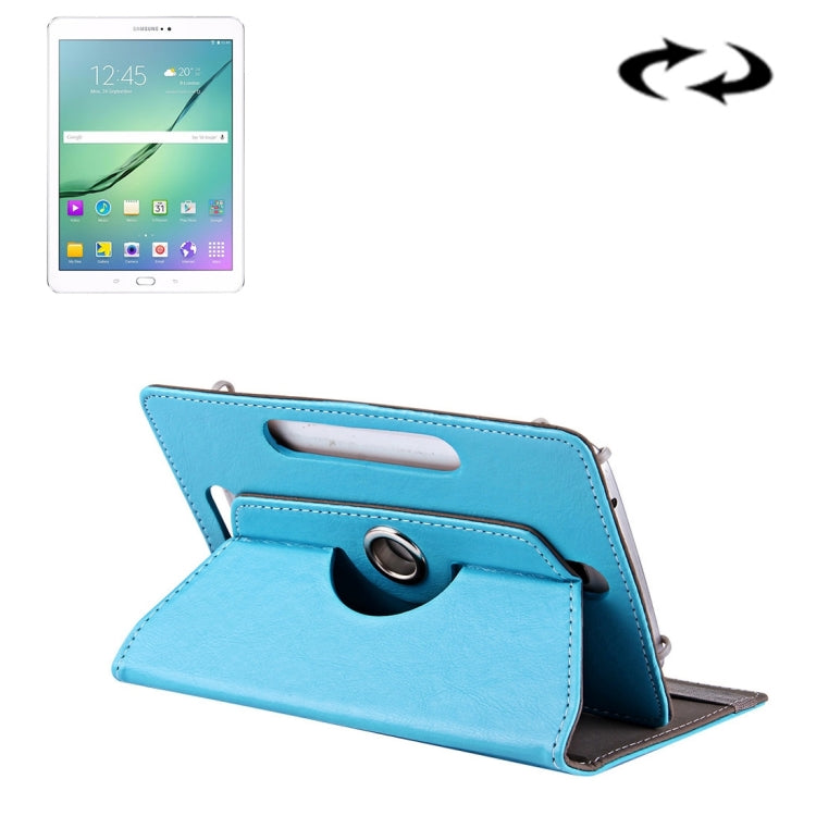 10 inch Tablets Leather Case Crazy Horse Texture 360 Degrees Rotation Protective Case Shell with Holder for Asus ZenPad 10 Z300C, Huawei MediaPad M2 10.0-A01W, Cube IWORK10, 10 inch Blue, 10 inch Magenta, 10 inch Purple, 10 inch Baby Blue, 10 inch Whit...