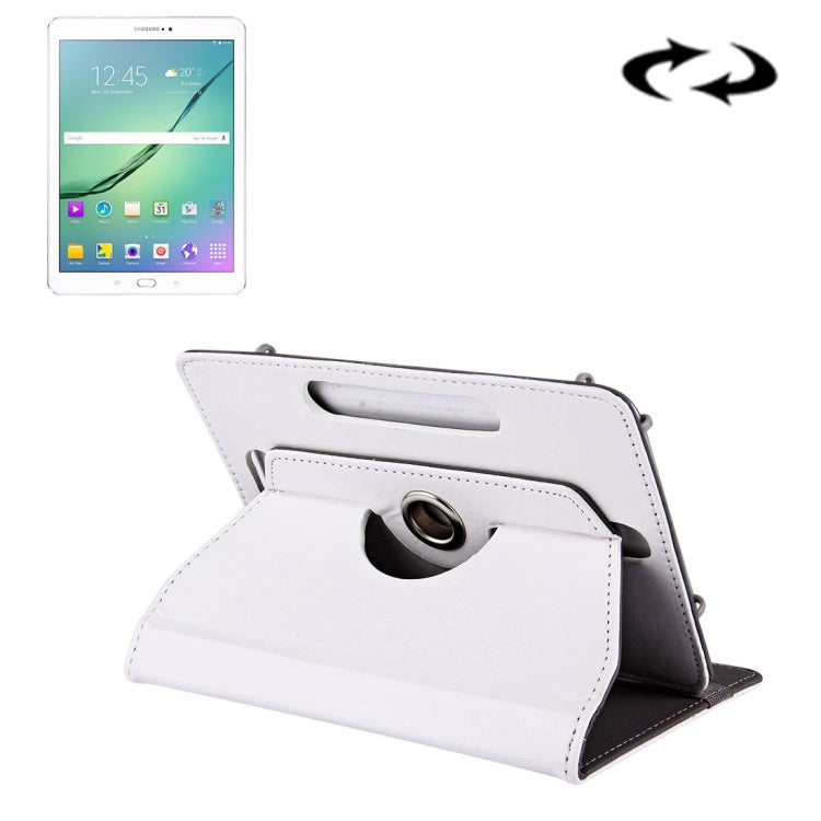 10 inch Tablets Leather Case Crazy Horse Texture 360 Degrees Rotation Protective Case Shell with Holder for Asus ZenPad 10 Z300C, Huawei MediaPad M2 10.0-A01W, Cube IWORK10, 10 inch Blue, 10 inch Magenta, 10 inch Purple, 10 inch Baby Blue, 10 inch Whit...