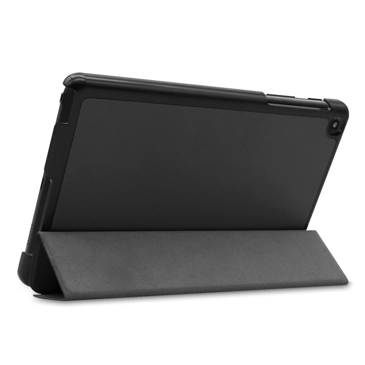 Custer Texture Horizontal Flip Leather Case for Galaxy Tab A 8.0 (2019) P205 / P200, with Three-folding Holder, For Galaxy Tab A 8.0 (2019) P205 / P200