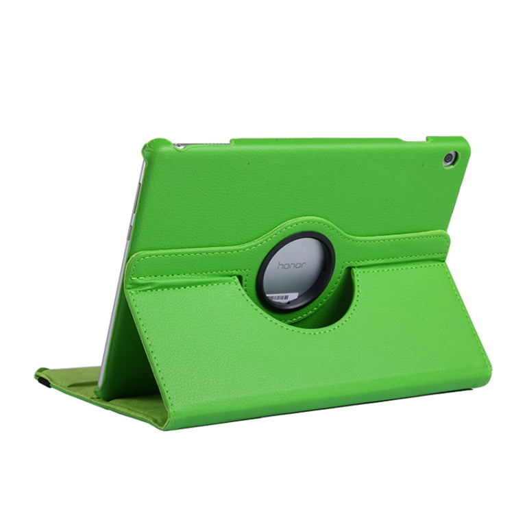 Litchi Texture Horizontal Flip 360 Degrees Rotation Leather Case for Huawei MediaPad T5 10.1, with Holder, For MediaPad T5 10.1