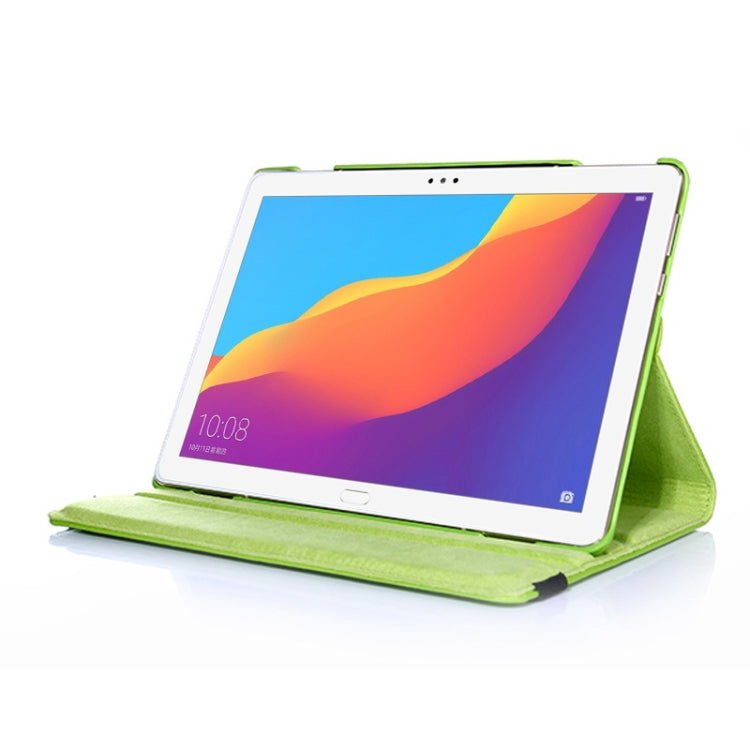 Litchi Texture Horizontal Flip 360 Degrees Rotation Leather Case for Huawei MediaPad T5 10.1, with Holder, For MediaPad T5 10.1