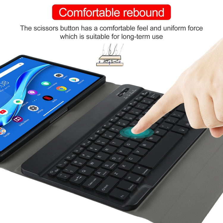 AM10S Detachable Bluetooth Backlight Keyboard Ultrathin Horizontal Flip Leather Tablet Case with Holder for Lenovo M10 Plus 10.3 inch X606F, For Lenovo M10 Plus