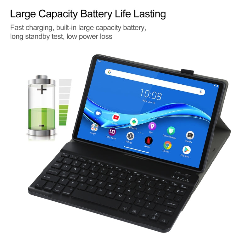 AM10S Detachable Bluetooth Backlight Keyboard Ultrathin Horizontal Flip Leather Tablet Case with Holder for Lenovo M10 Plus 10.3 inch X606F, For Lenovo M10 Plus