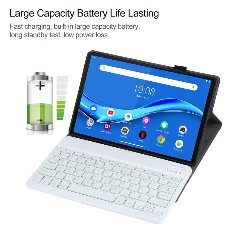 AM10S Detachable Bluetooth Backlight Keyboard Ultrathin Horizontal Flip Leather Tablet Case with Holder for Lenovo M10 Plus 10.3 inch X606F, For Lenovo M10 Plus