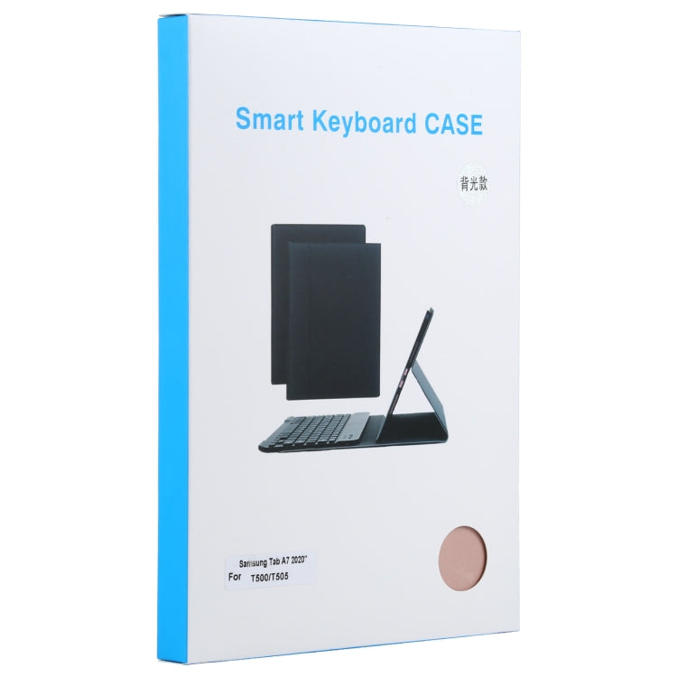 A500S Detachable Bluetooth Backlight Keyboard Ultrathin Horizontal Flip Leather Tablet Case with Holder for Samsung Galaxy Tab A7 10.4 (2020) T500 / T505, For Samsung Galaxy Tab A7 10.4 (2020)