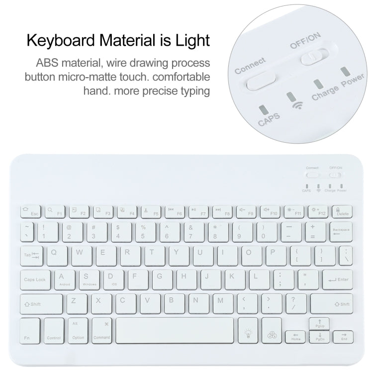 A500S Detachable Bluetooth Backlight Keyboard Ultrathin Horizontal Flip Leather Tablet Case with Holder for Samsung Galaxy Tab A7 10.4 (2020) T500 / T505, For Samsung Galaxy Tab A7 10.4 (2020)