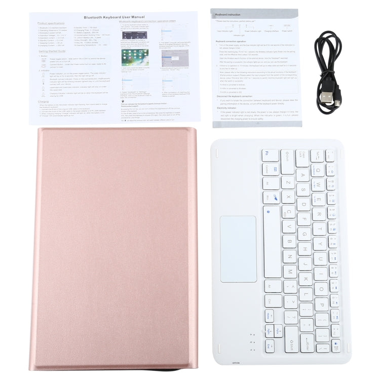A500-A Detachable Bluetooth Keyboard Ultrathin Horizontal Flip Leather Tablet Case with Touchpad & Holder for Samsung Galaxy Tab A7 10.4 (2020) T500 / T505, For Samsung Galaxy Tab A7 10.4 (2020)