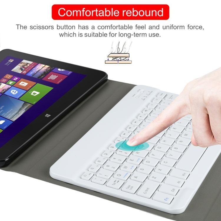 AM12 2 in 1 Removable Bluetooth Keyboard + Protective Leather Tablet Case with Holder for Lenovo Tab P11 (Tab-J606F), AM12