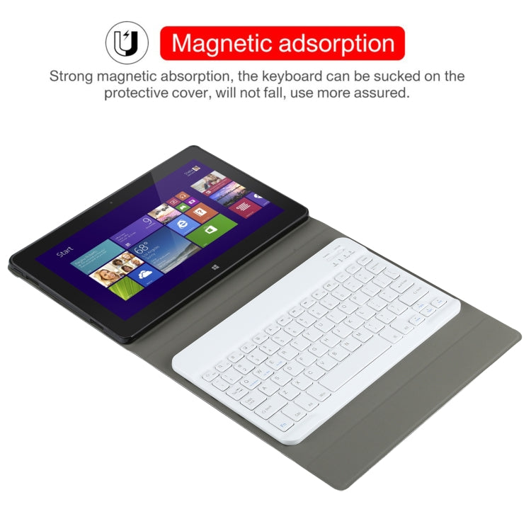 AM12 2 in 1 Removable Bluetooth Keyboard + Protective Leather Tablet Case with Holder for Lenovo Tab P11 (Tab-J606F), AM12