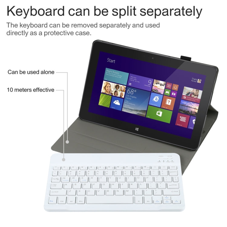 AM12 2 in 1 Removable Bluetooth Keyboard + Protective Leather Tablet Case with Holder for Lenovo Tab P11 (Tab-J606F), AM12