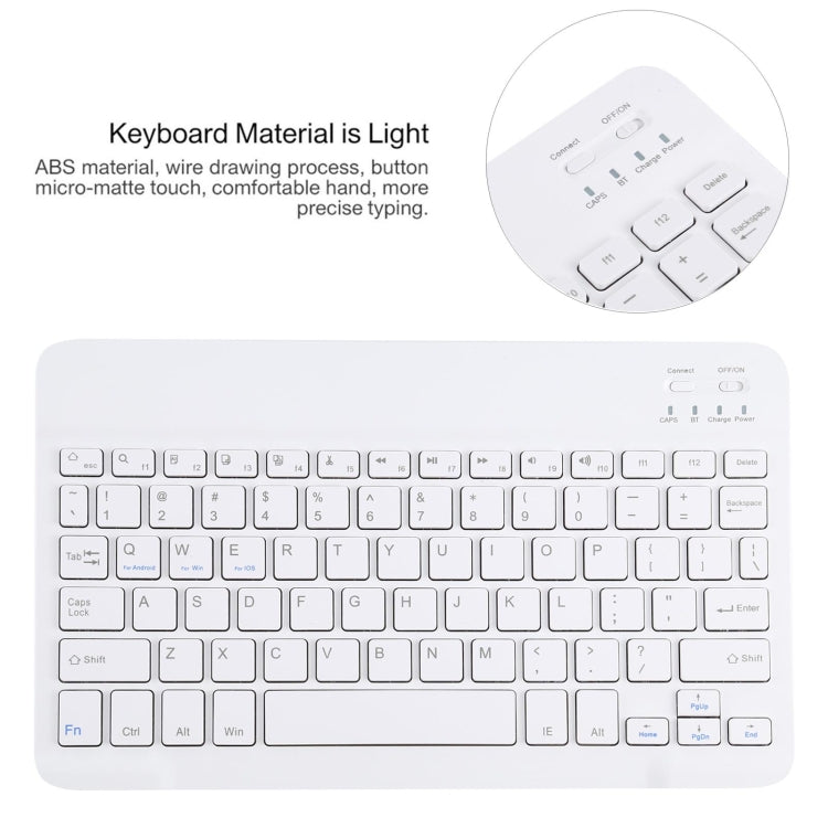 AM10 2 in 1 Removable Bluetooth Keyboard + Protective Leather Tablet Case with Holder for Lenovo M10 FHD Plus 10.3 inch, AM10